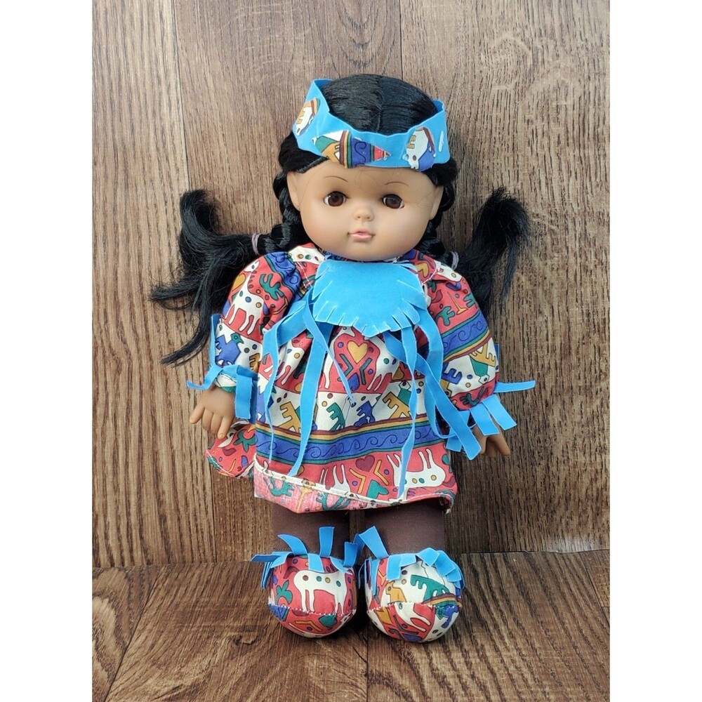 Native American Indian Doll 12" Vintage GI GO Toys